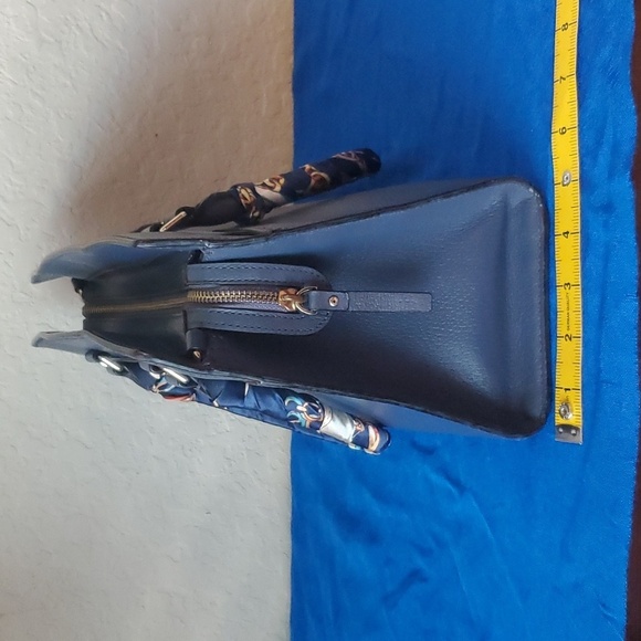 Kate Spade New York Grove Street Caley Satchel navy blue 100% leather - Picture 6 of 16